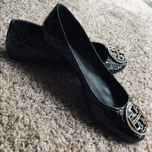 EUC Tory Burch Quilted “Minnie” Flats